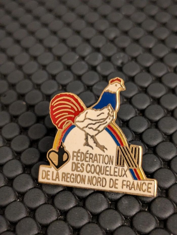 Pin's coq 🐓 Fédération des coqueuleux Nord
