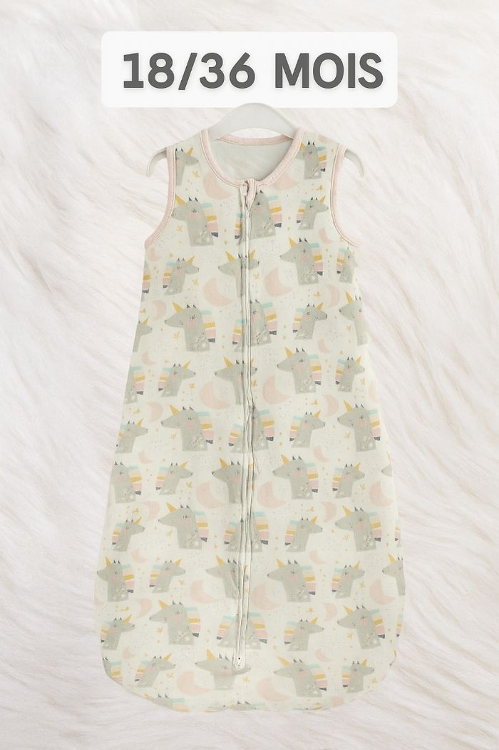 Gigoteuse légère licorne 18/36 mois