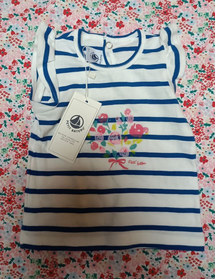 Débardeur tee shirt petit bateau neuf