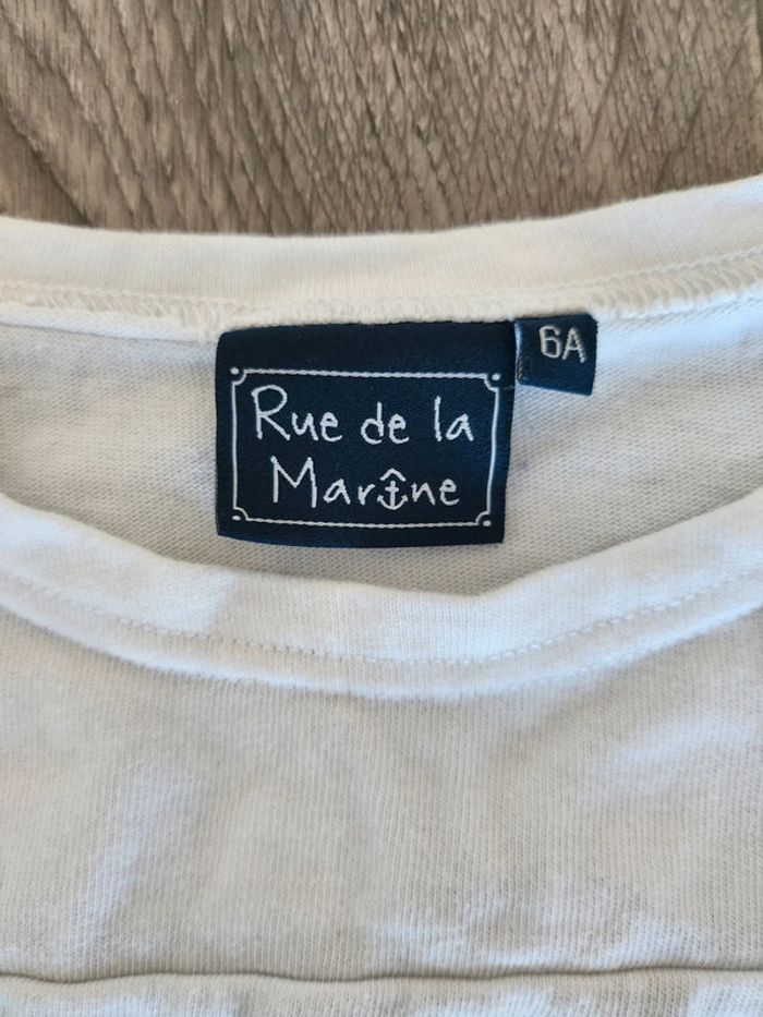 Tee-shirt manches longues marinière - photo numéro 2