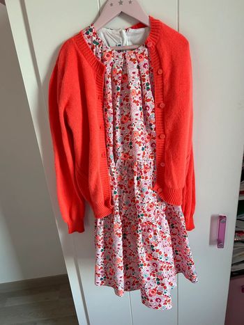 Robe gilet barrettes Jacadi 10 ans