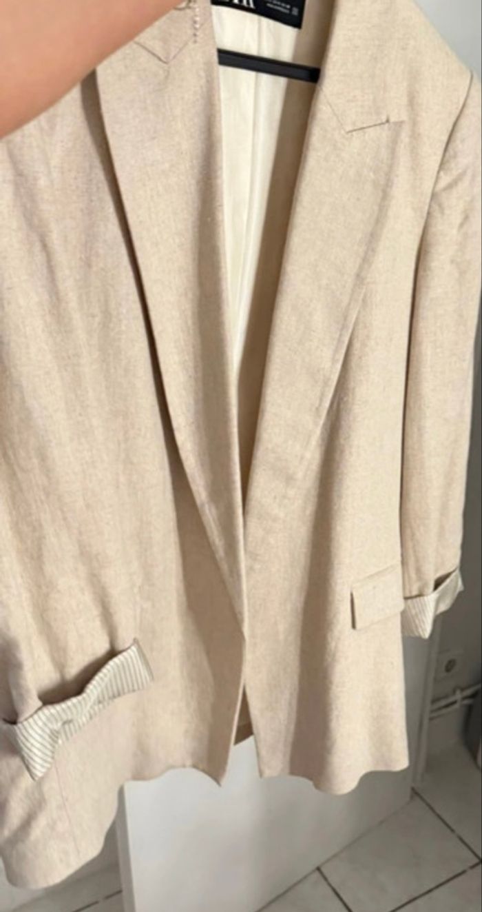 Blazer en lin Zara - photo numéro 5