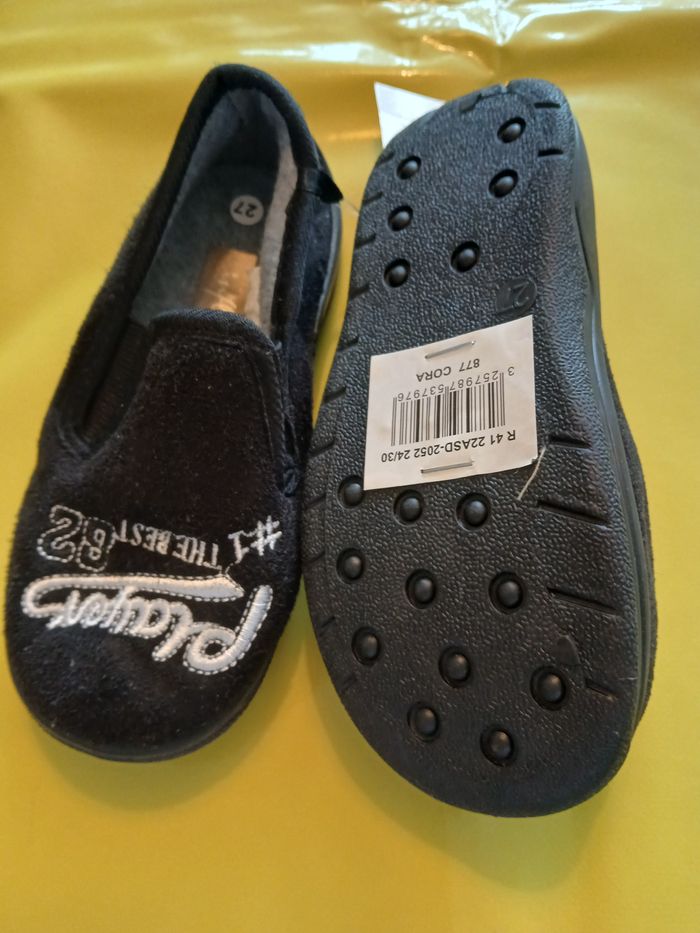 chaussons garcon noir et blanc 30 - photo numéro 2