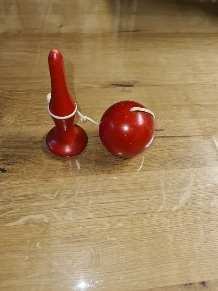 Bilboquet en bois petit model, - photo numéro 2