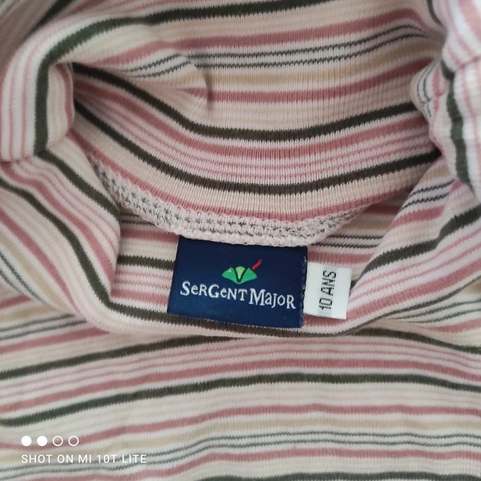 T-shirt rayé rose sergent major - photo numéro 2