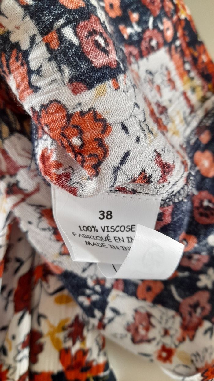 Chemise bohème hippie manches longues evasées - photo numéro 8