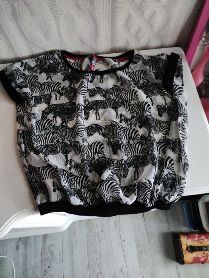Blouse taille M bershka zèbre - photo numéro 4