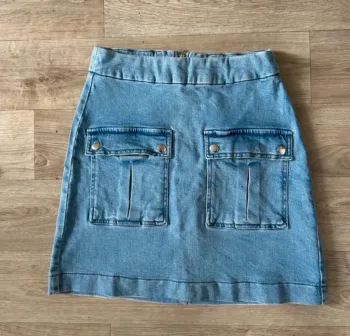 Nafnaf Jupe en jean bleu  femme, taille 36. Minijupe en excellent état