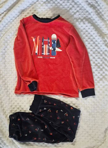 Pyjama velours garçon 8 ans