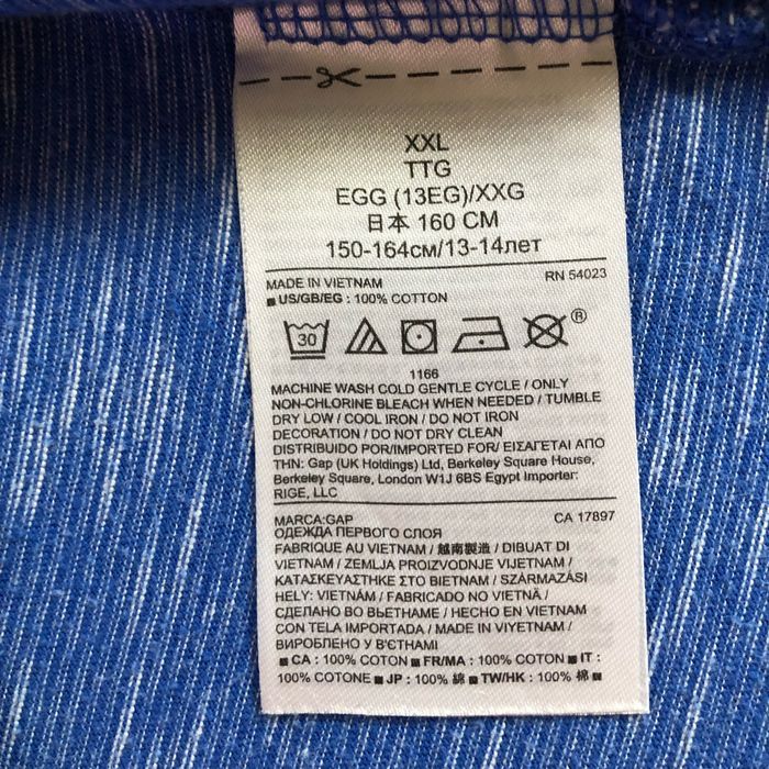 T-shirt bleu milleraies 13-14 ans Gap - photo numéro 2