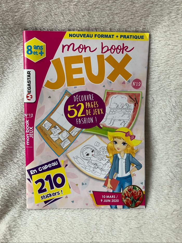 Magazine enfants Mon book jeux + stickers (1€)