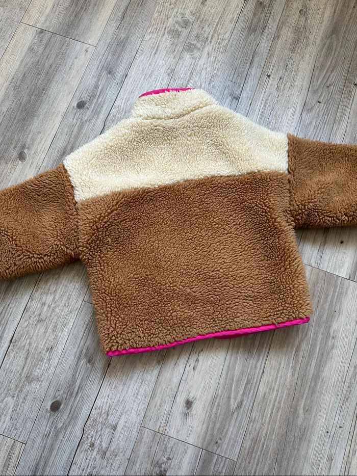 Veste Teddy polaire chaude Zara fille 3/4 ans - photo numéro 2
