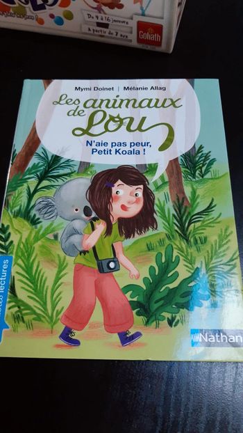 Livre les animaux de Lou n'aie pas peur petit koala Nathan premières lectures
