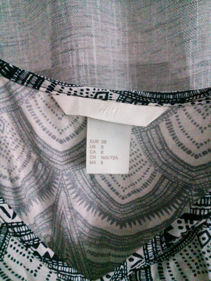 Combi short bleu marine et blanc H&M - photo numéro 2
