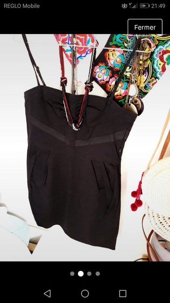 Petite robe noir bi-matière