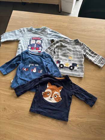 TEE shirts manches longues 3 mois
