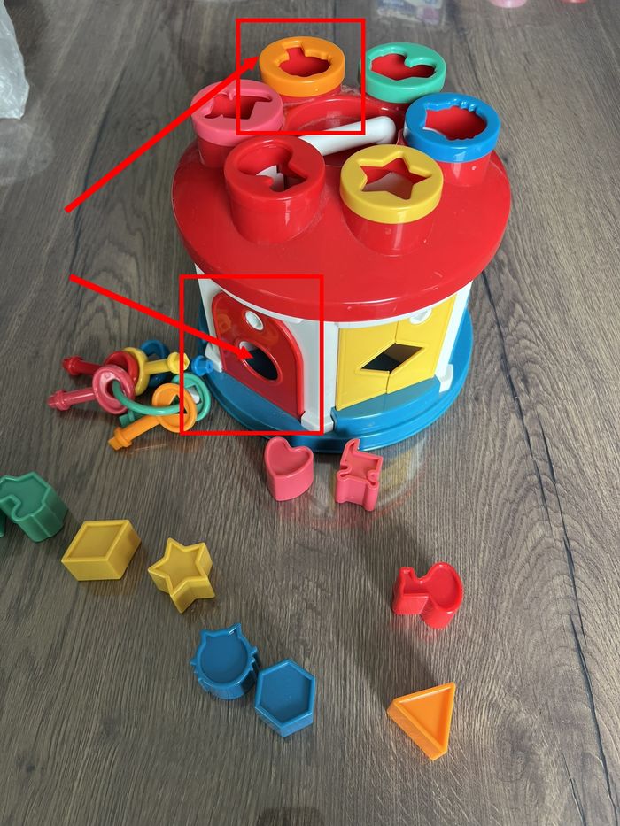 Maison trieuse de Formes – Jouet pour Trier avec 6 clés et 10 Formes - photo numéro 2