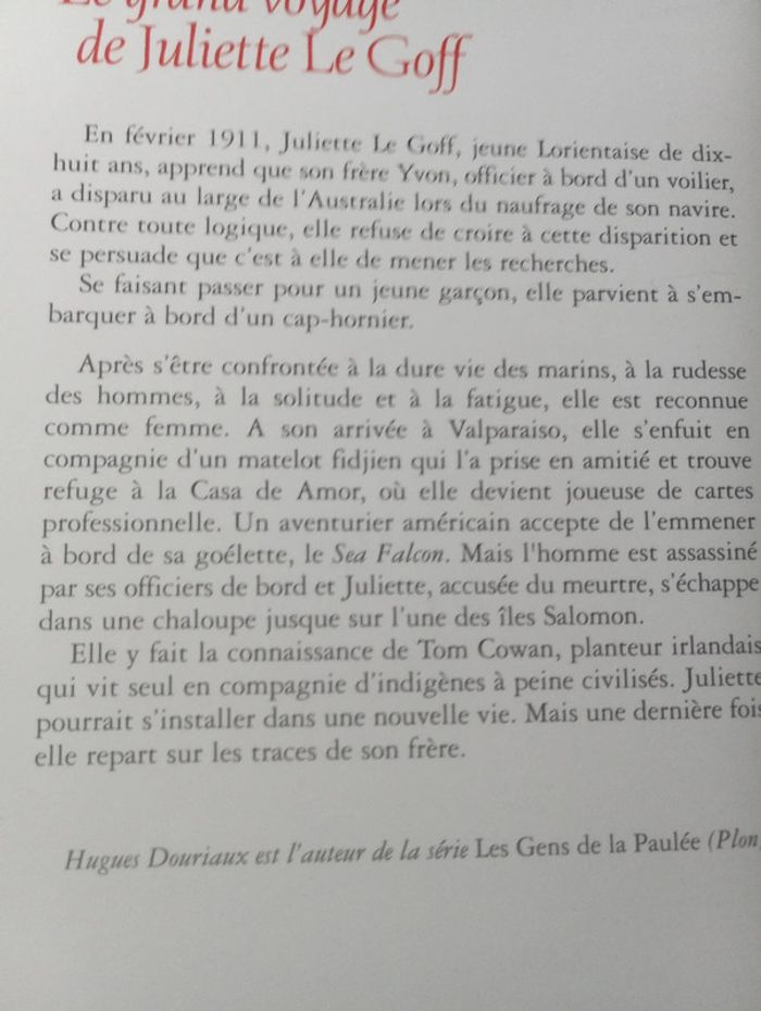 Hugues Douriaux - Le grand voyage de Juliette Le Goff - photo numéro 3