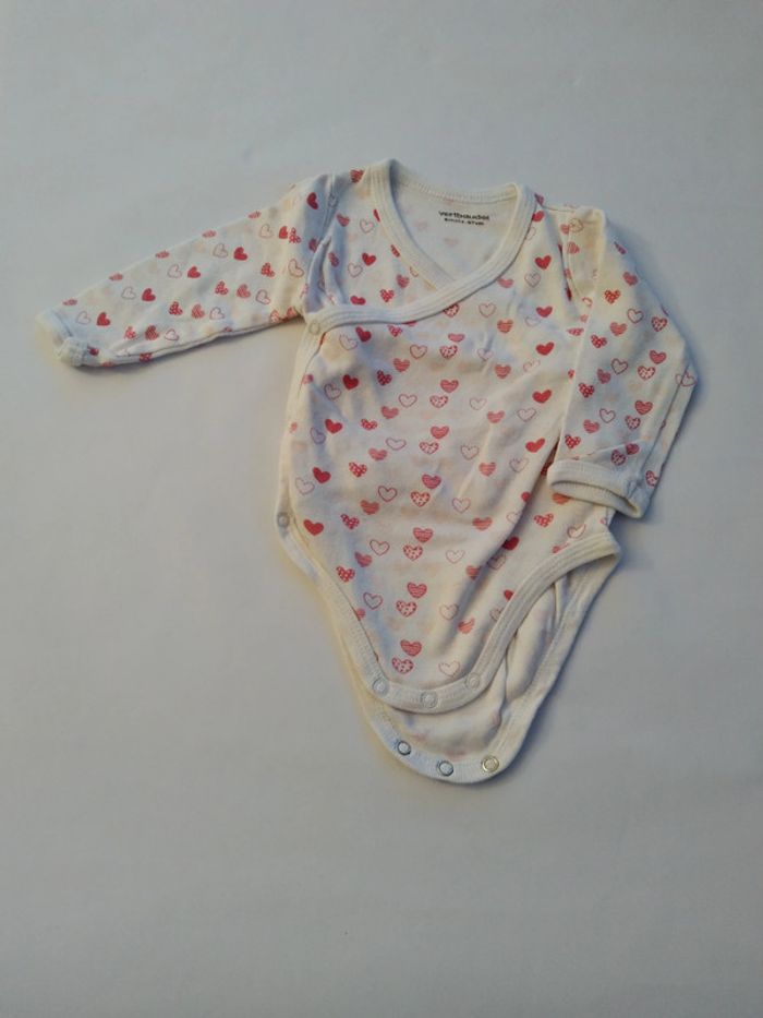bodie body verbaudet imprimé coeur fille 6 mois