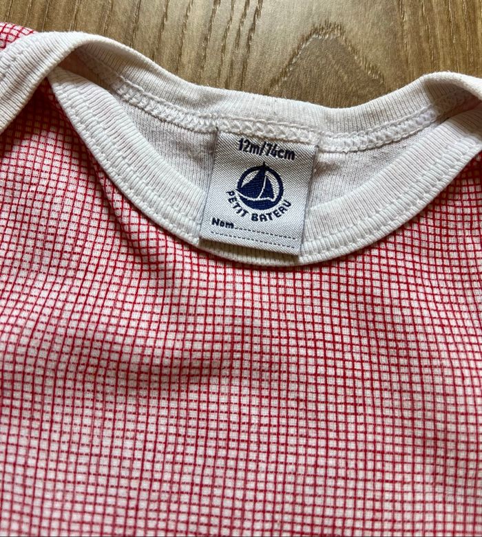 Body petits carreaux rouges - Petit Bateau - photo numéro 5