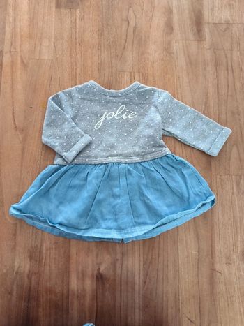 Robe Kiabi 6mois grise et jean