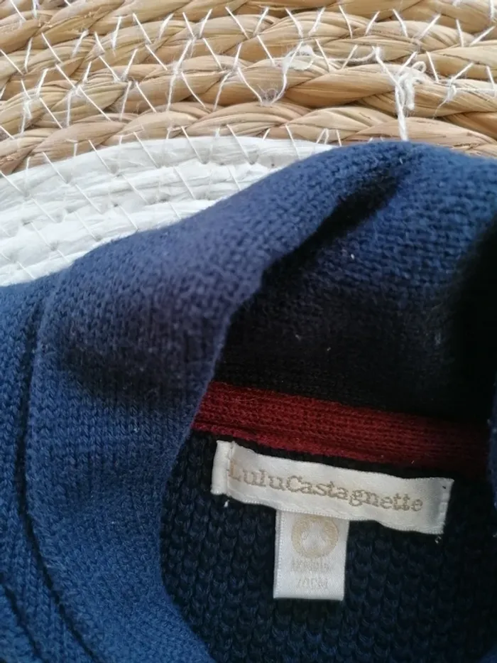 Gilet bleu marine - Lulu Castagnette - 12 mois - photo numéro 2