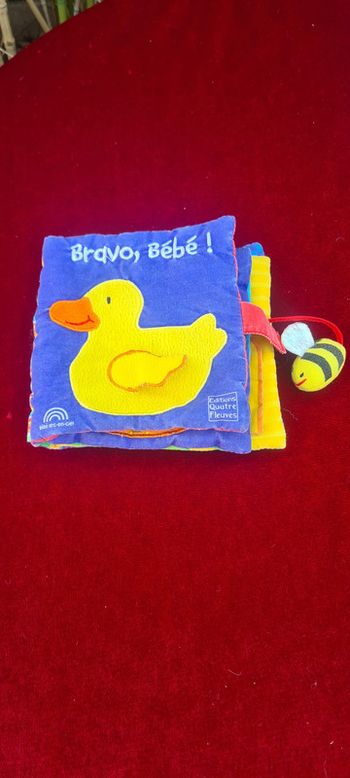 Petit livre doudou peluche