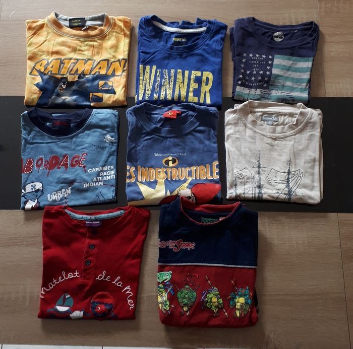 Lot 8 t-shirt MC 6 ans