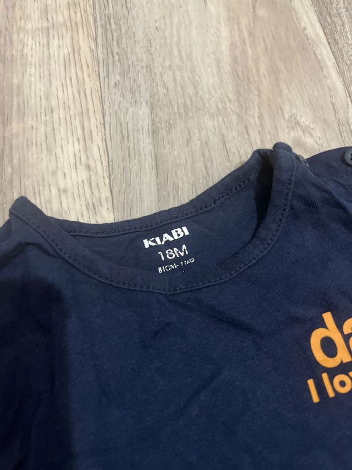 T-shirt ( dad i love you ) taille 18 mois - photo numéro 3