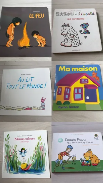 Lot de 6 livres bébé école des loisirs