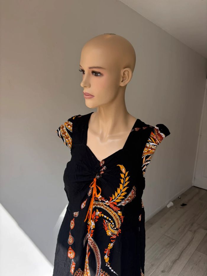 Robe bohème manche courte boutique parisienne - photo numéro 4