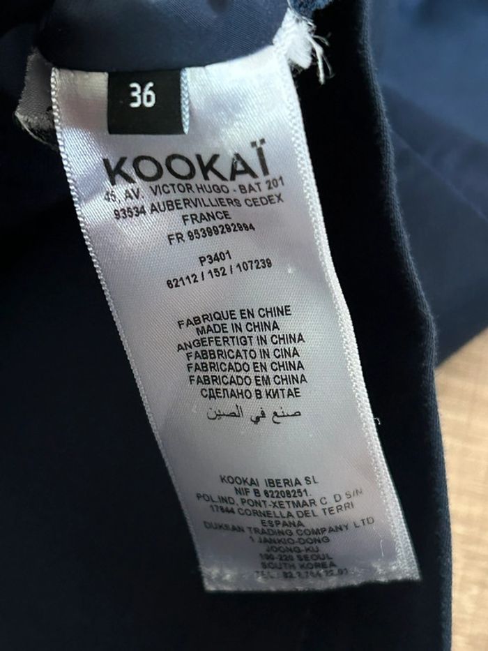 Robe bleue marine sans manches Kookai taille 36 TBE - photo numéro 16