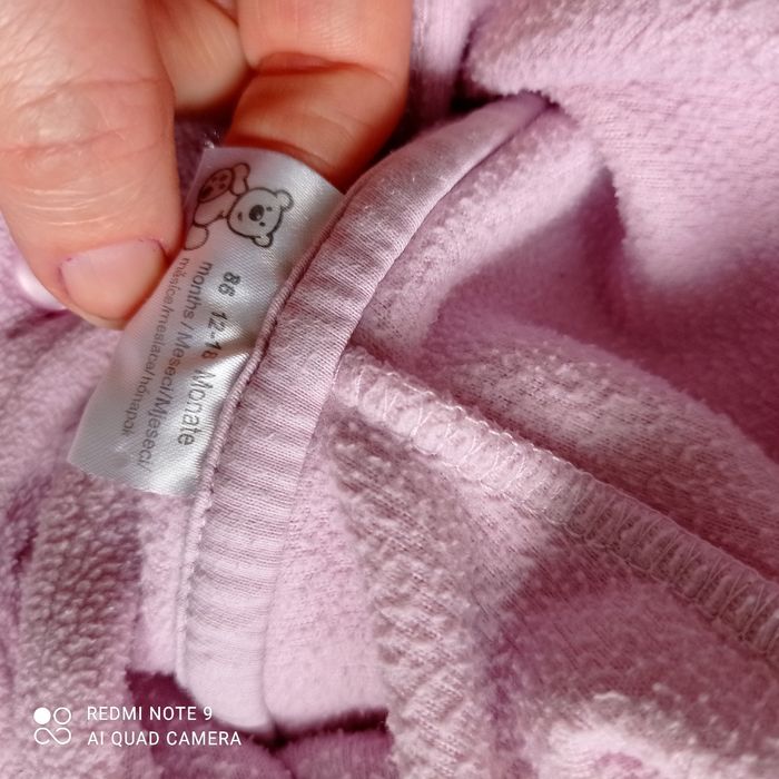 Sweat rose polaire lapin 2ans - photo numéro 7