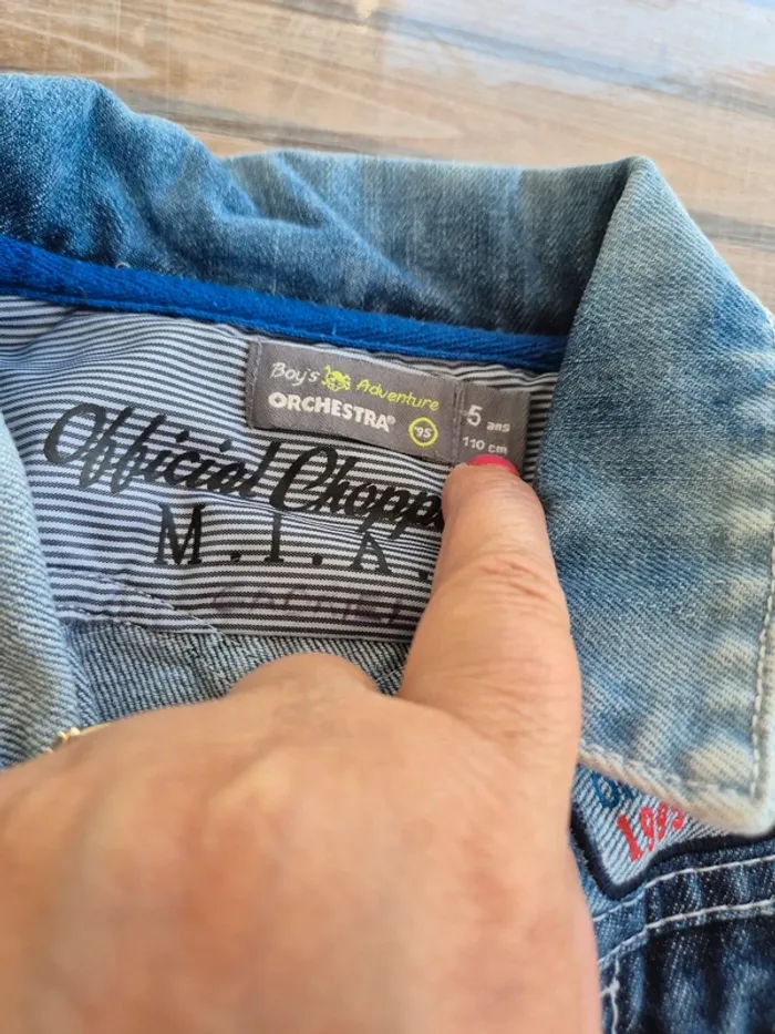 Orchestra blouson en jeans taille 5 ans - photo numéro 4