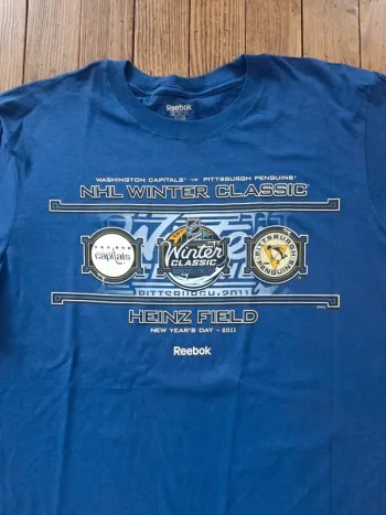 T-shirt NHL vintage Pittsburgh penguins 2011 winter classic reebok XXL