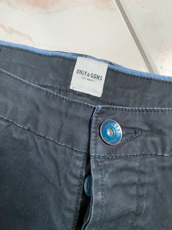 Pantalon en toile, noir - photo numéro 2