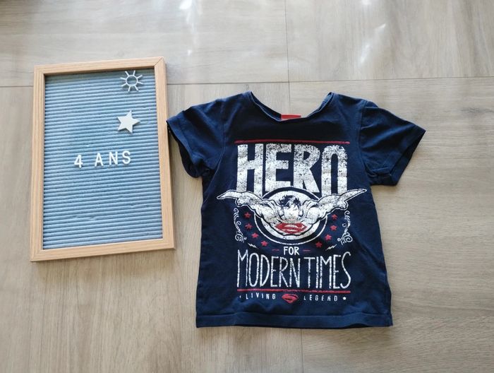 T shirt superman 4 ans