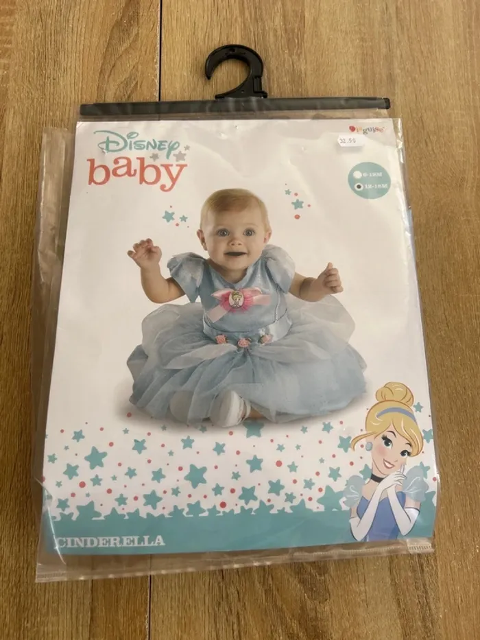 Déguisement cendrillon 12/18 mois