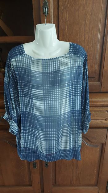 Blouse à carreaux
