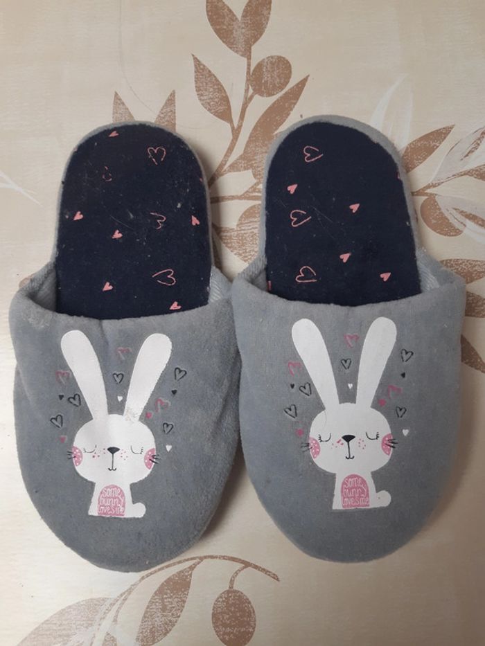 Pantoufles chaussons lapin pointure 28/29