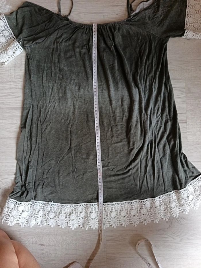 Haut top tunique dentelle femme épaule dénudées taille 42 XL a 44 XXL - photo numéro 8