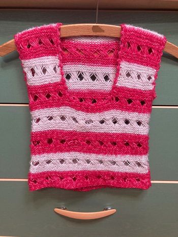 Pull sans manche fille 3 ans