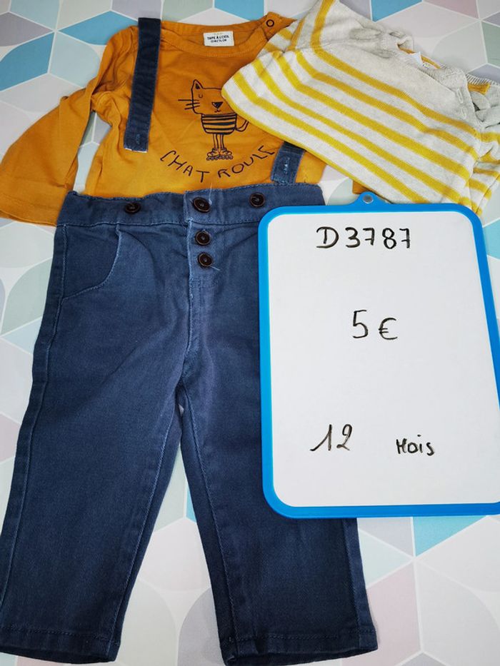 D3787 - ensemble garçon 12 mois - photo numéro 5