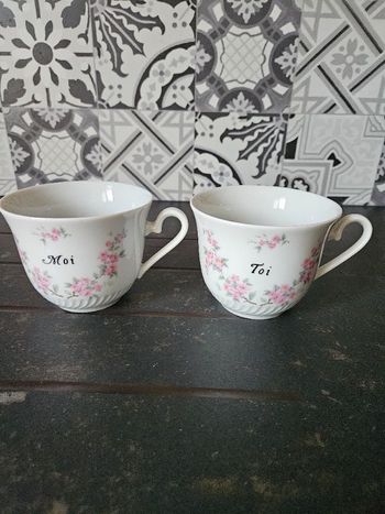Tasses a thé en porcelaine Kronester Bavaria