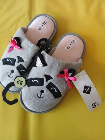chaussons chat 32