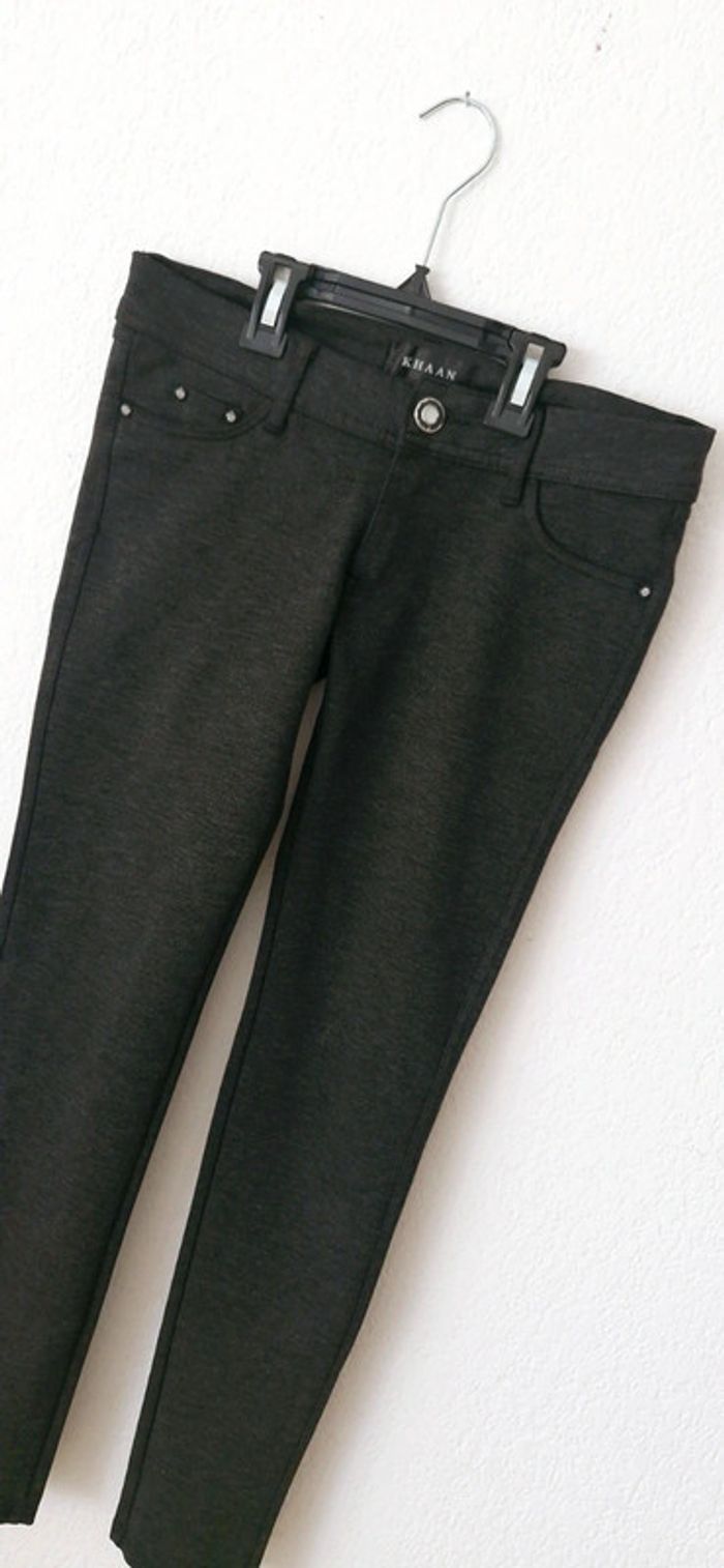 🤎 Jegging gris pour femme taille M - photo numéro 3