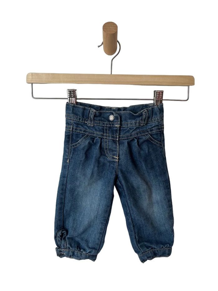 Pantalon souple en jean doublé coton - Tape à l'oeil 6 mois (68cm)
