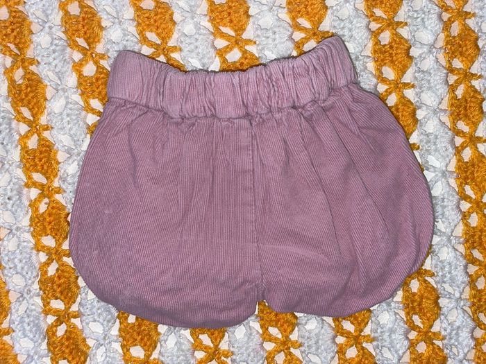 Short effet velour rose fille 3 mois Kiabi - photo numéro 2