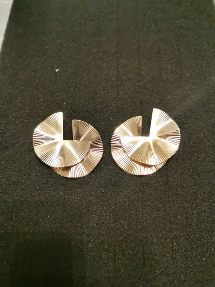 Boucles d'oreilles style bohème dorées