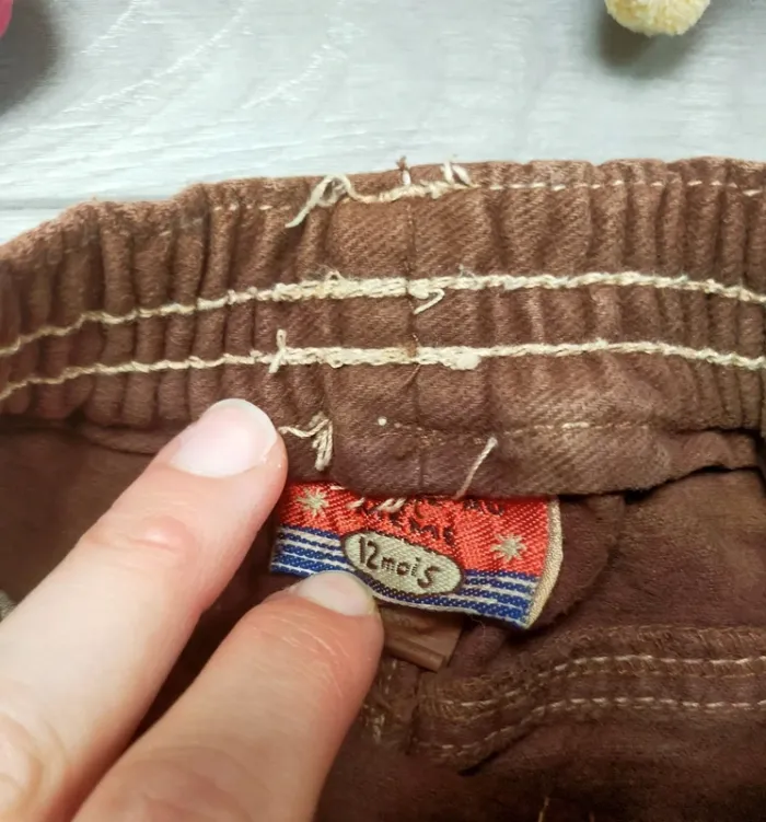 Jeans marron garçon 12 mois DPAM - photo numéro 2